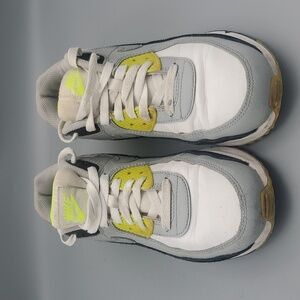 NIKE AIR MAX 90WHITE / KHAKI-CYBER-DK SMOKE GREY Size Women US 7